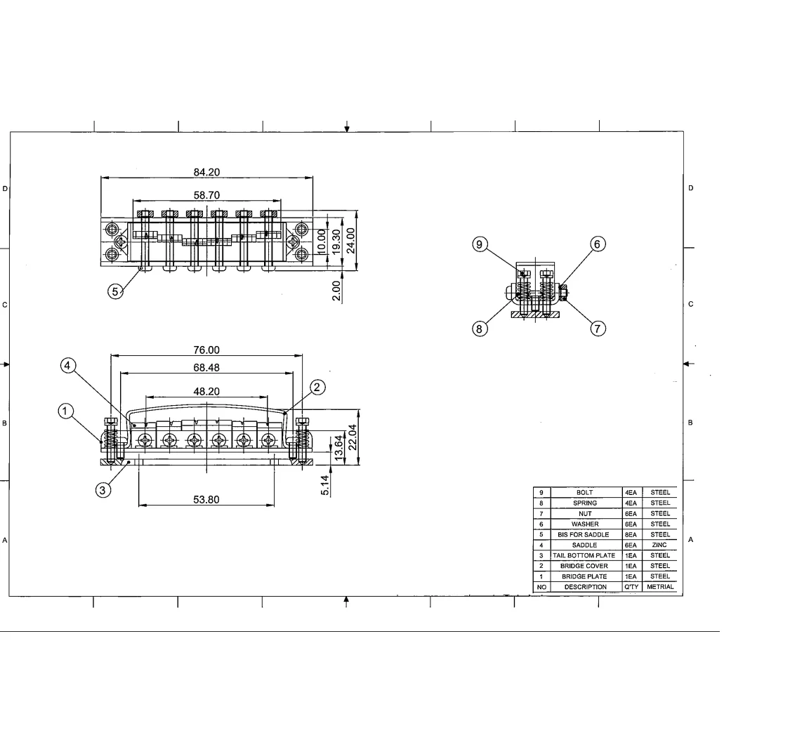 GB-0515-010 Tunematic Bridge for Rickenbacker® - Image 2