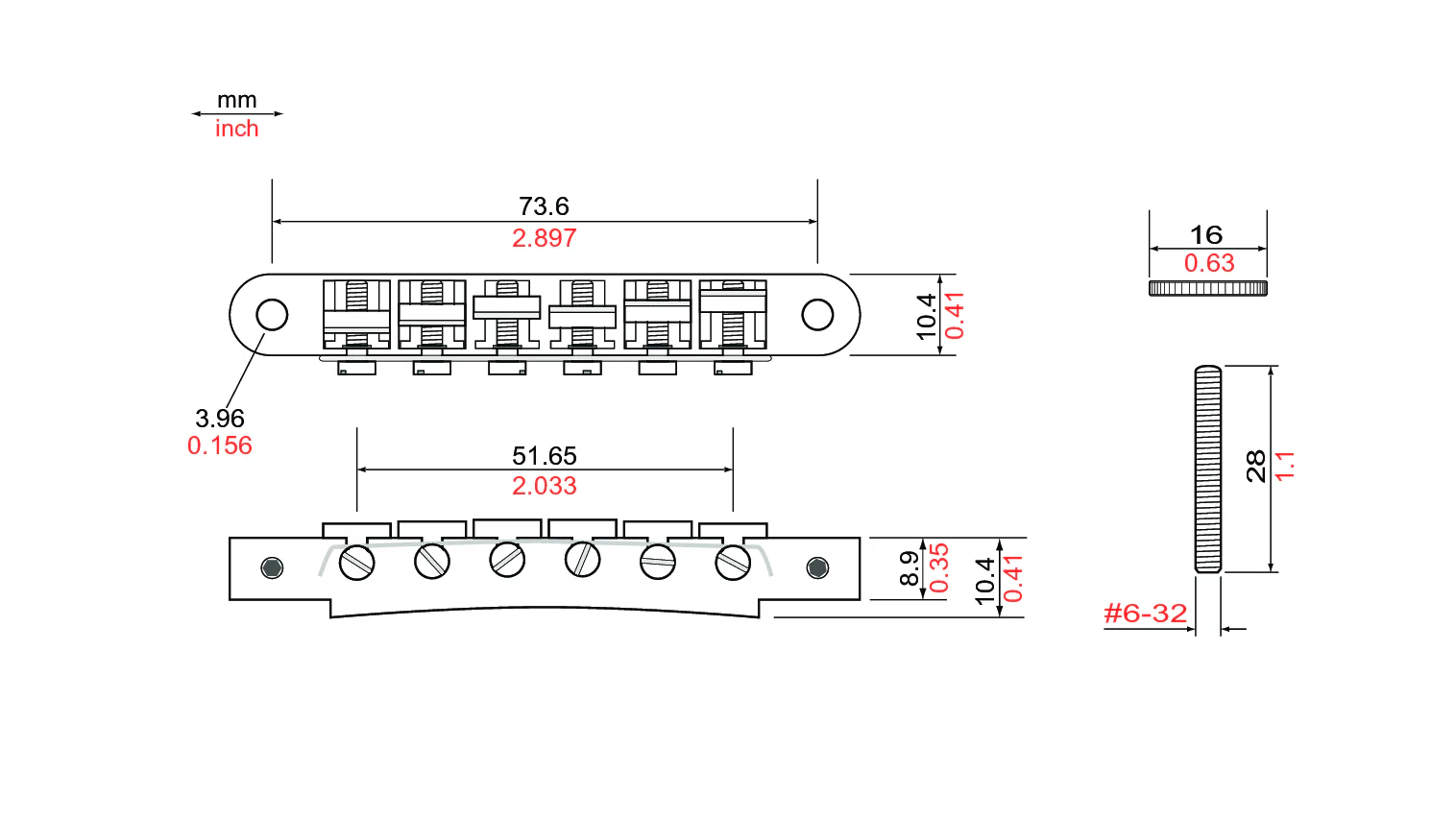 TonePros AVR2 Tunematic Bridge - Image 5