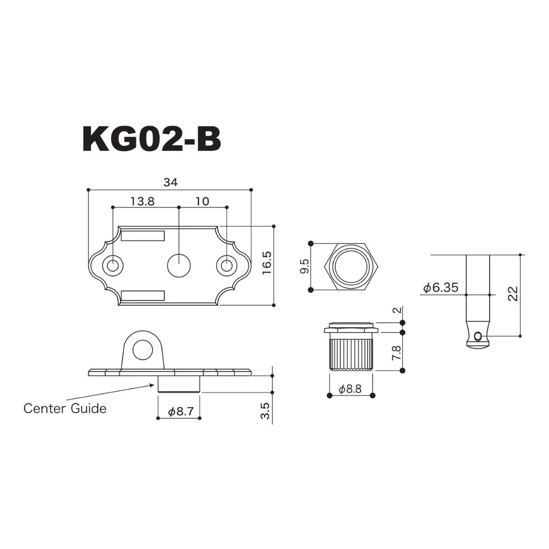 Gotoh KOGA Premium 3x3 Tuners - Steel String - Image 5