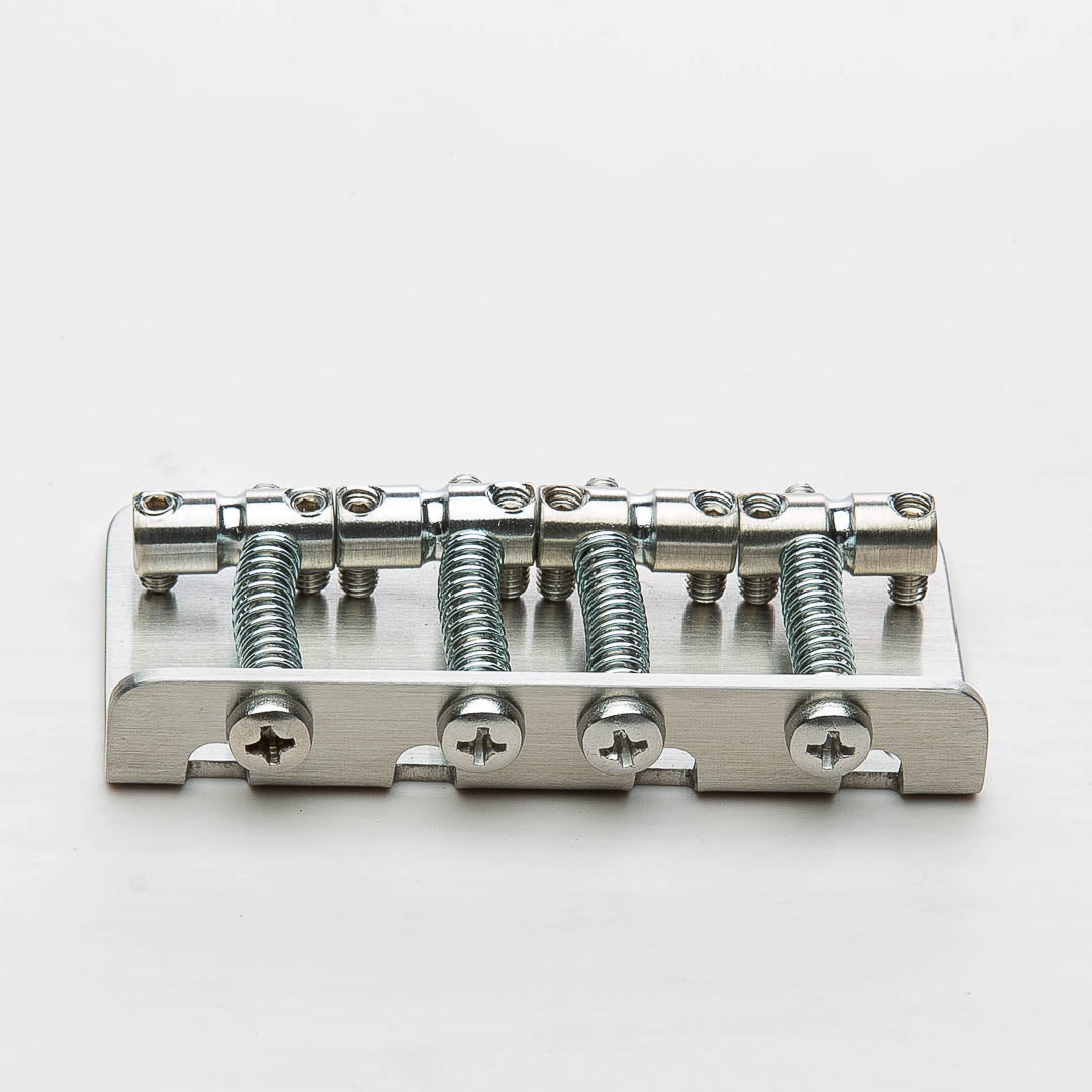 Halon - Full Steel 4 String Bass bridge - Stainless/Satin - Image 3