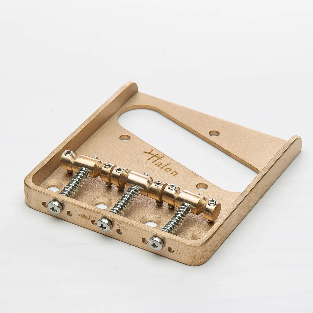 Halon Full Phosphor Bronze Tele Ashtray Bridge P/B Satin
