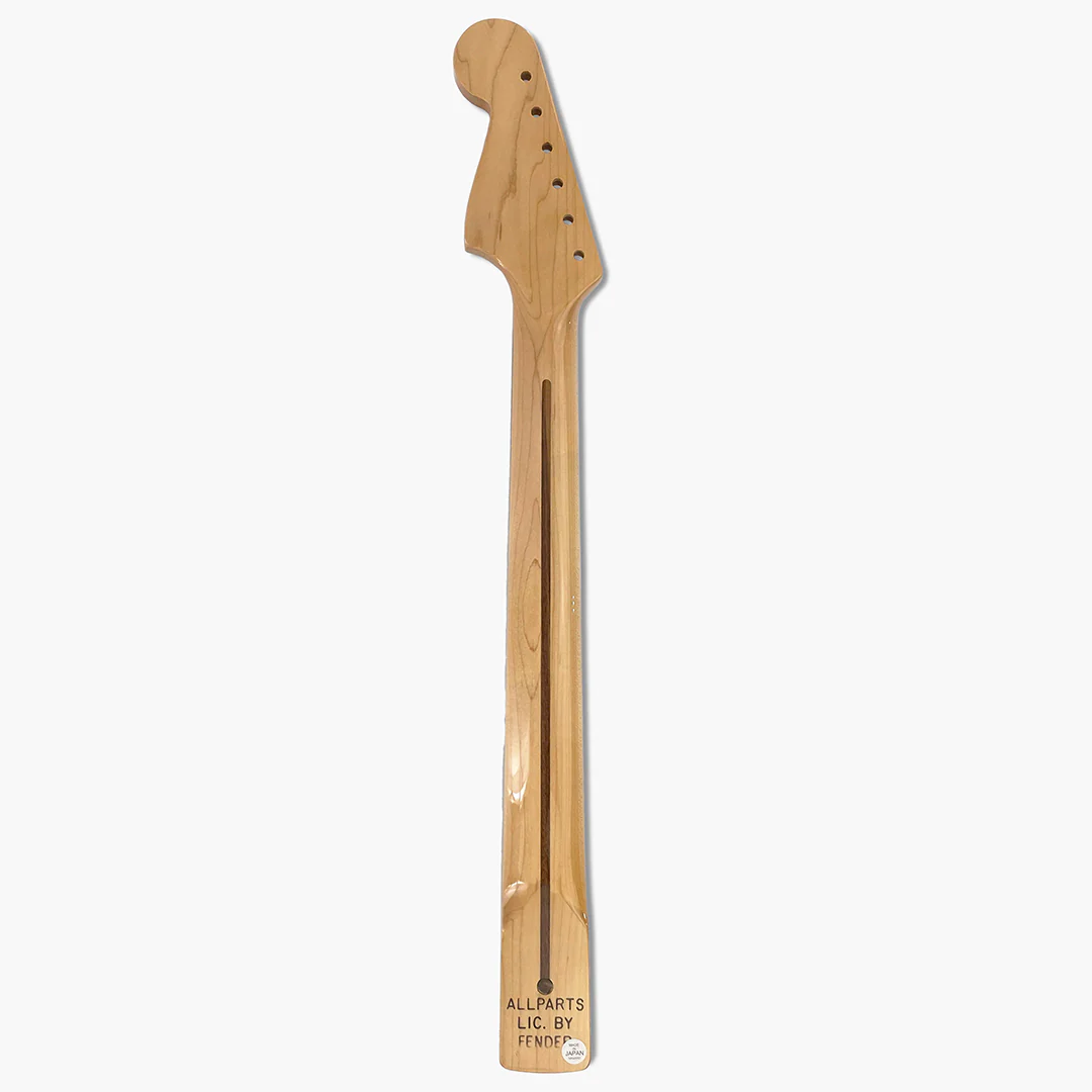 Allparts “Licensed by Fender®” JZMF-BB Replacement Neck for Jazzmaster® - Black Binding and Block Inlays - Image 3