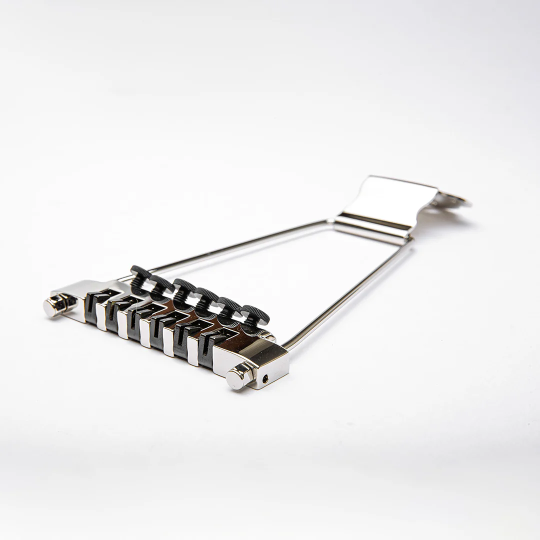 Leo Quan Badass FTT™ Fine Tuner Trapeze Tailpiece, Nickel - Image 3