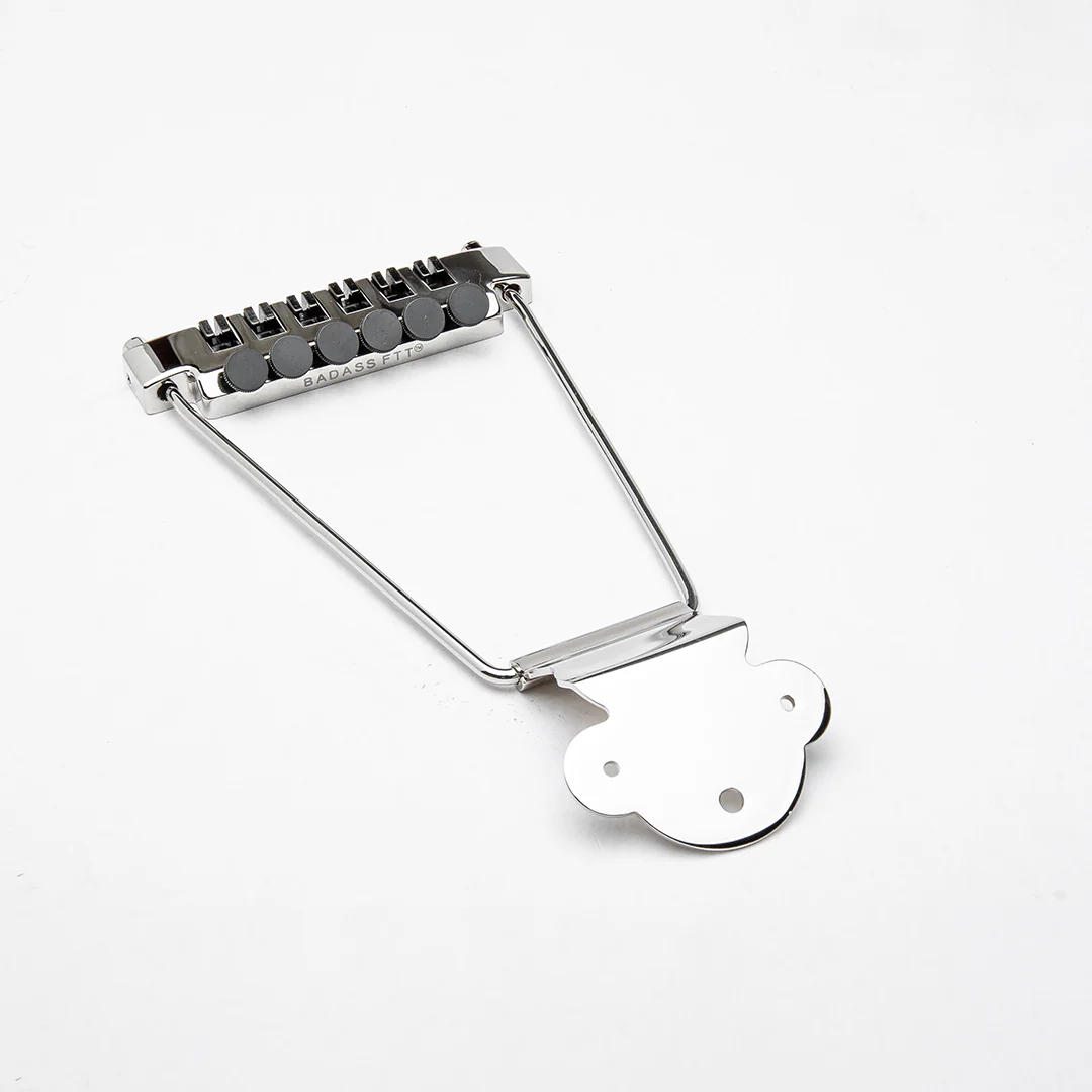 Leo Quan Badass FTT™ Fine Tuner Trapeze Tailpiece, Nickel - Image 4