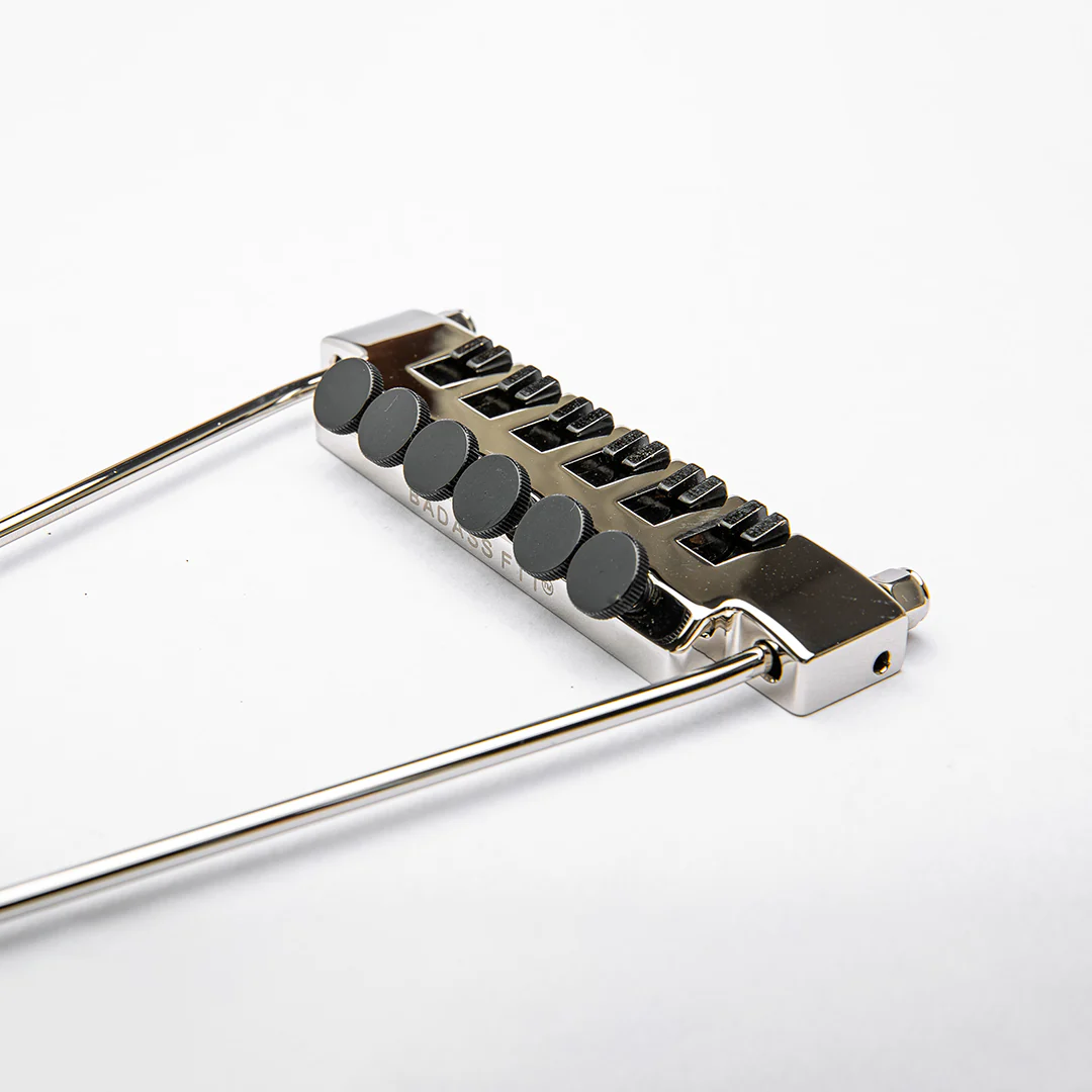 Leo Quan Badass FTT™ Fine Tuner Trapeze Tailpiece, Nickel - Image 5