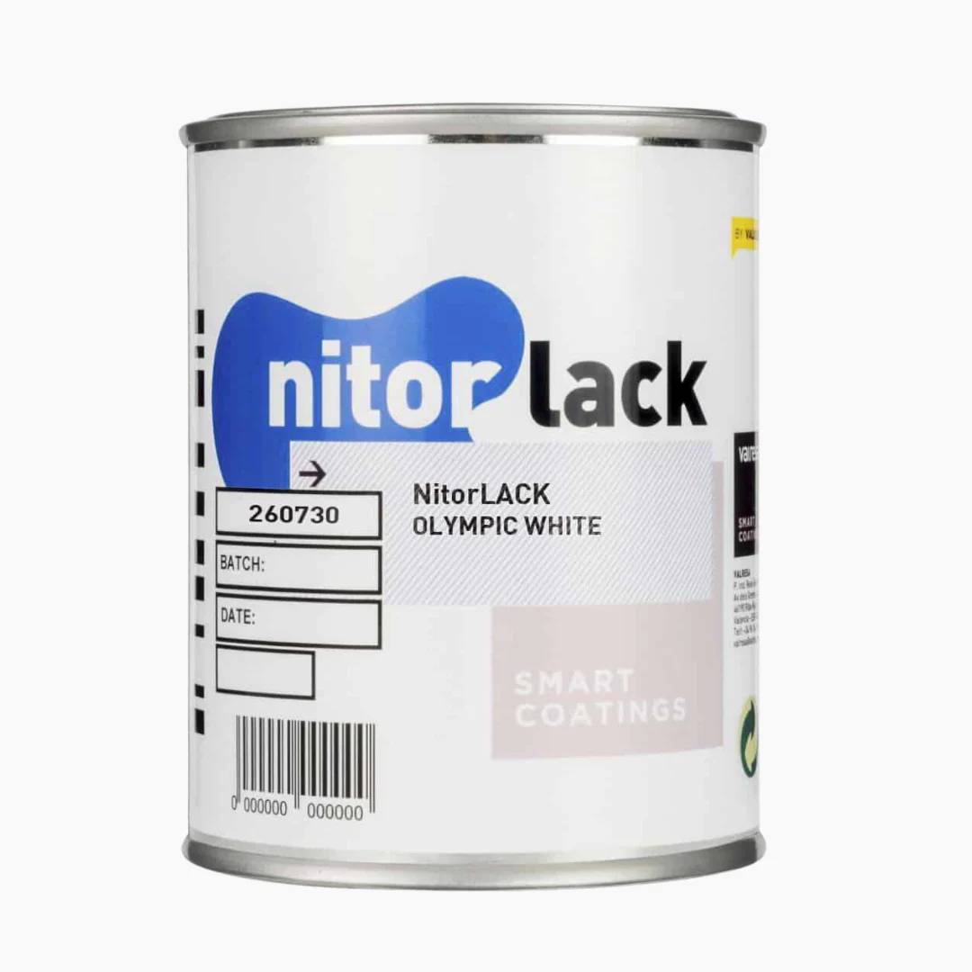 Nitorlack Nitrocellulose Can Olympic White Finish 500mL