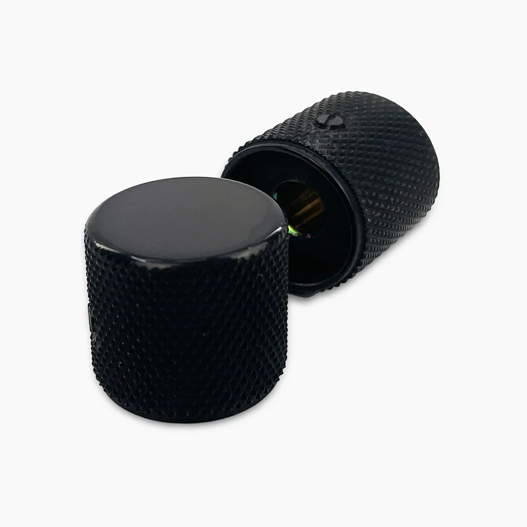Allparts Metal Barrel Knobs (2 pcs) - Image 3