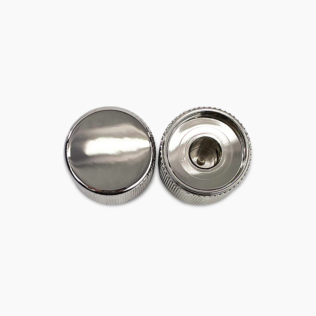 Allparts Metal Barrel Knobs (2 pcs) - Image 5