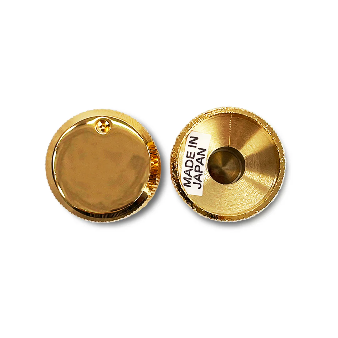 Allparts Metal Flat Top Knobs with Indicator (2 pcs) - Image 4