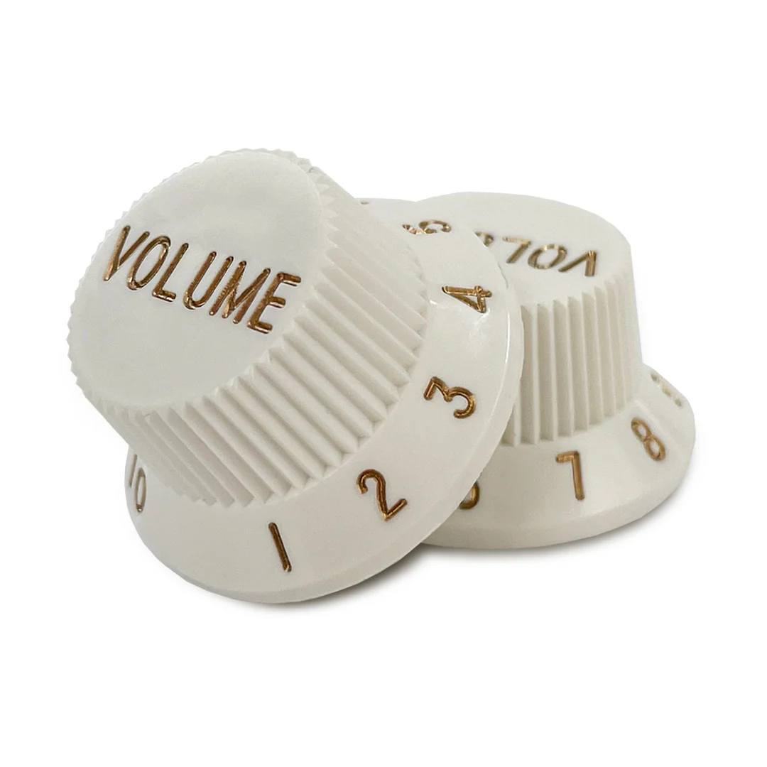 Allparts Plastic Volume Knobs for Strat (2 pcs) - Image 4