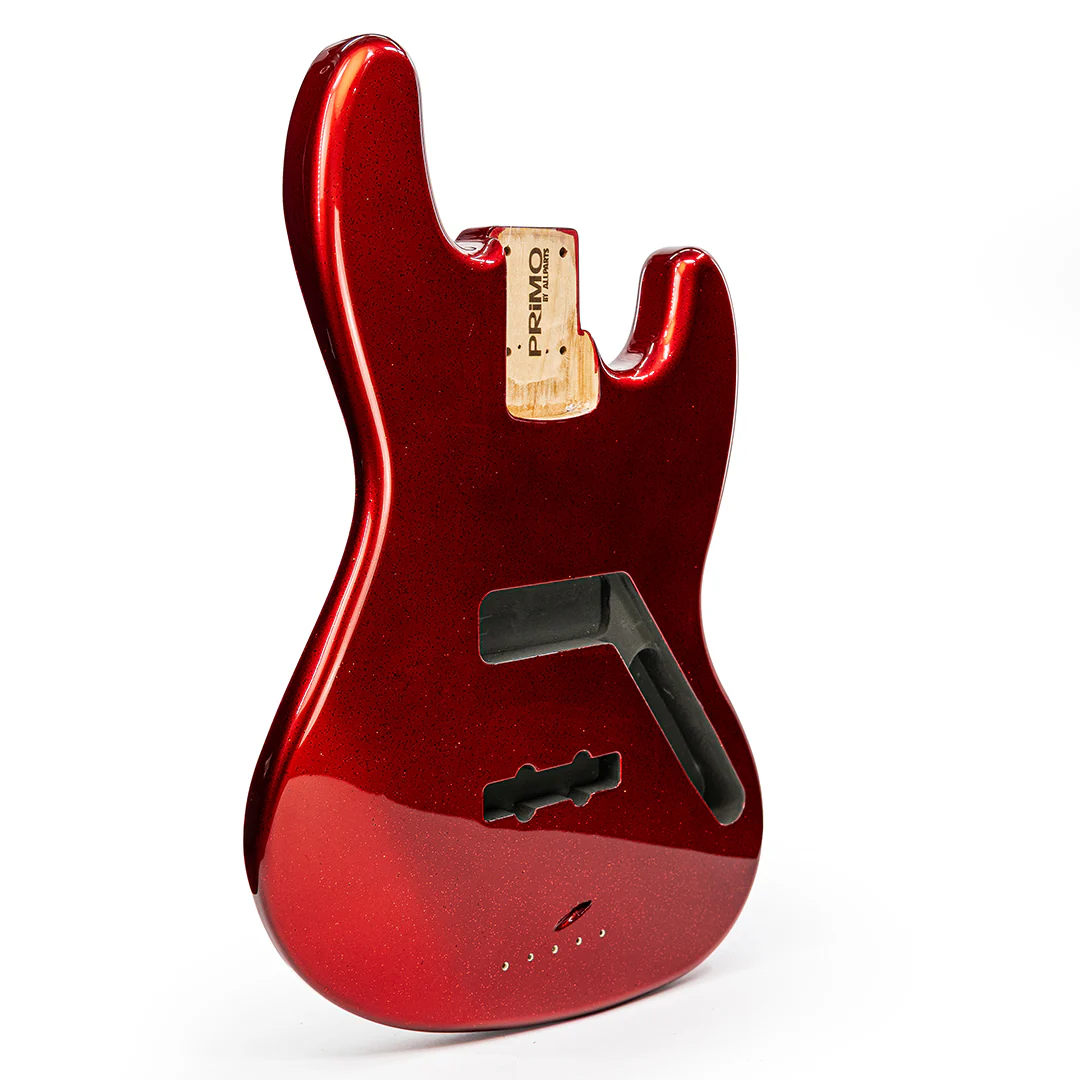 PRiMO Replacement Jazz Bass Body - Red Sparkle - Image 2
