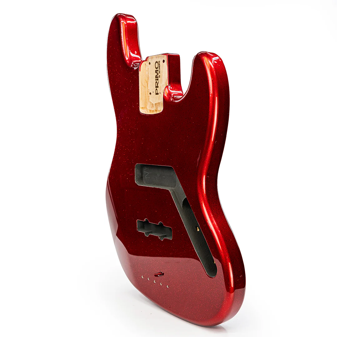 PRiMO Replacement Jazz Bass Body - Red Sparkle - Image 3