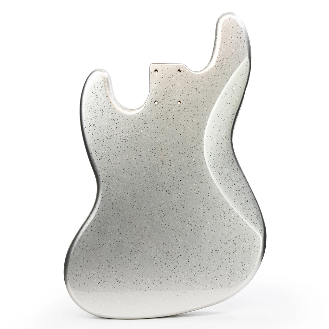 PRiMO Replacement Jazz Bass Body - Silver Sparkle - Image 4