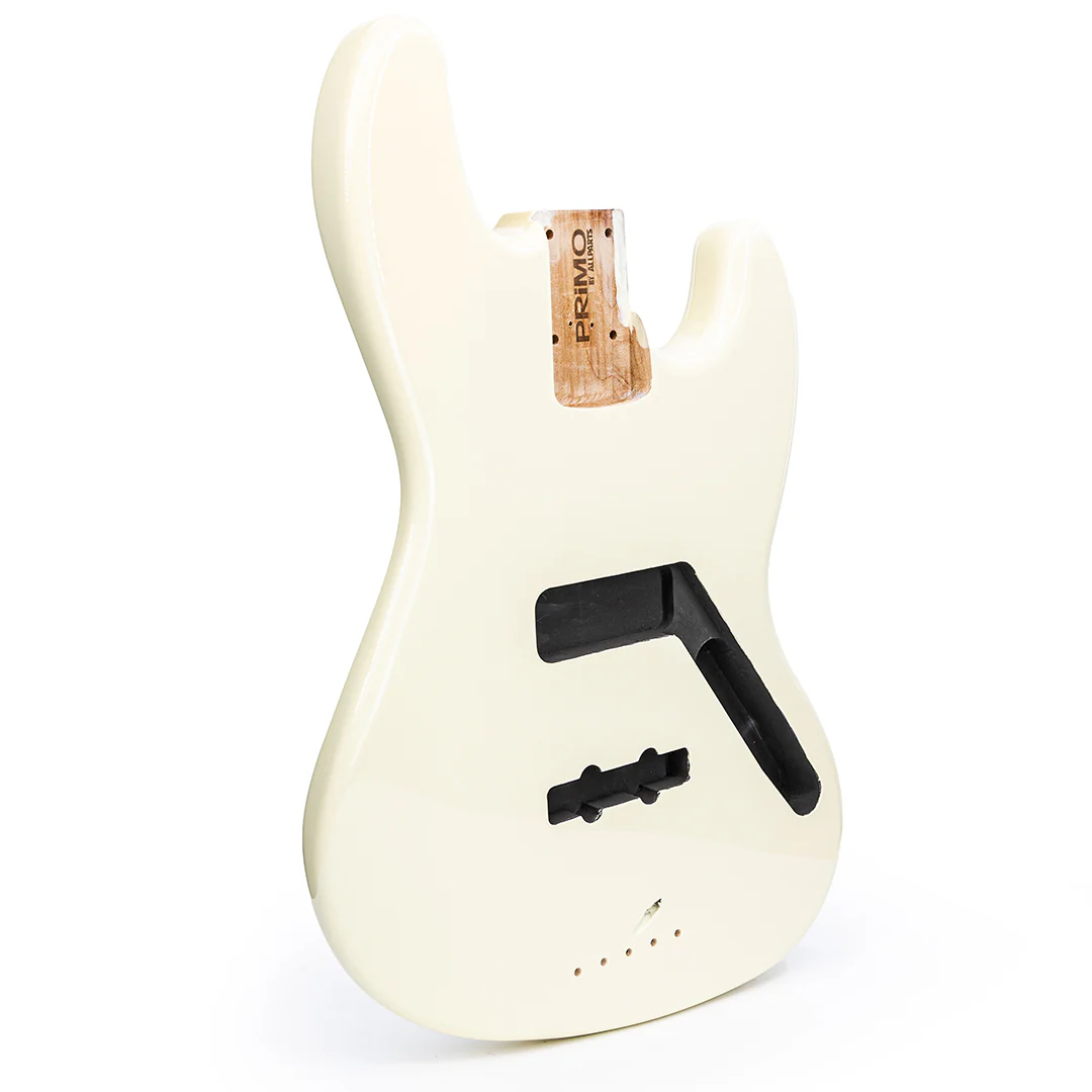 PRiMO Replacement Jazz Bass Body - Vintage White - Image 2