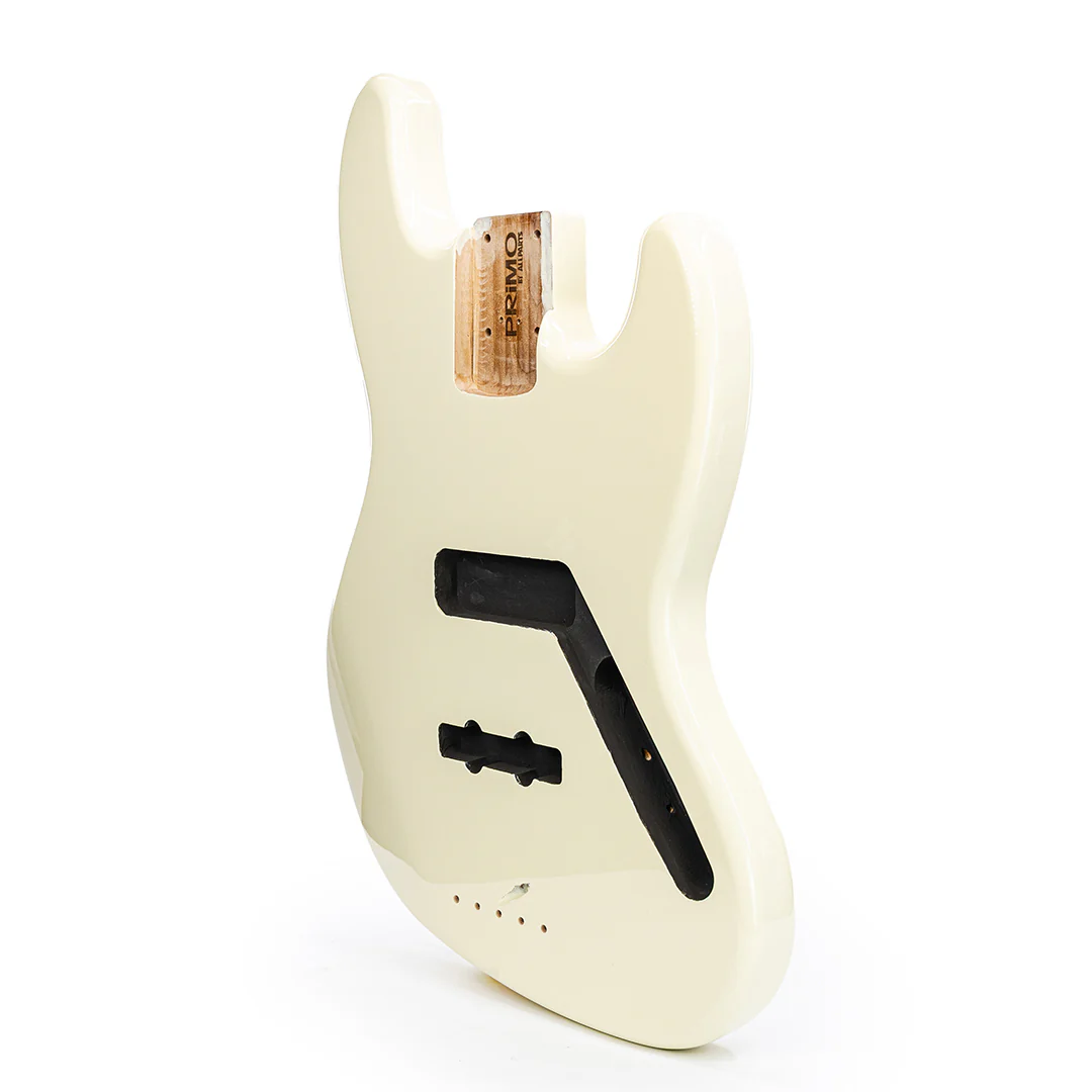 PRiMO Replacement Jazz Bass Body - Vintage White - Image 3