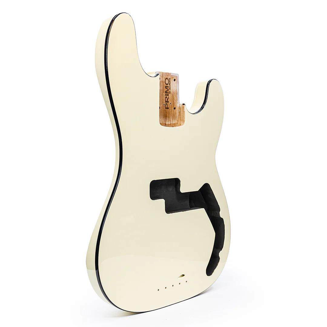 PRiMO Replacement Precision Bass Body - Alabaster w/ Black Binding - Image 2