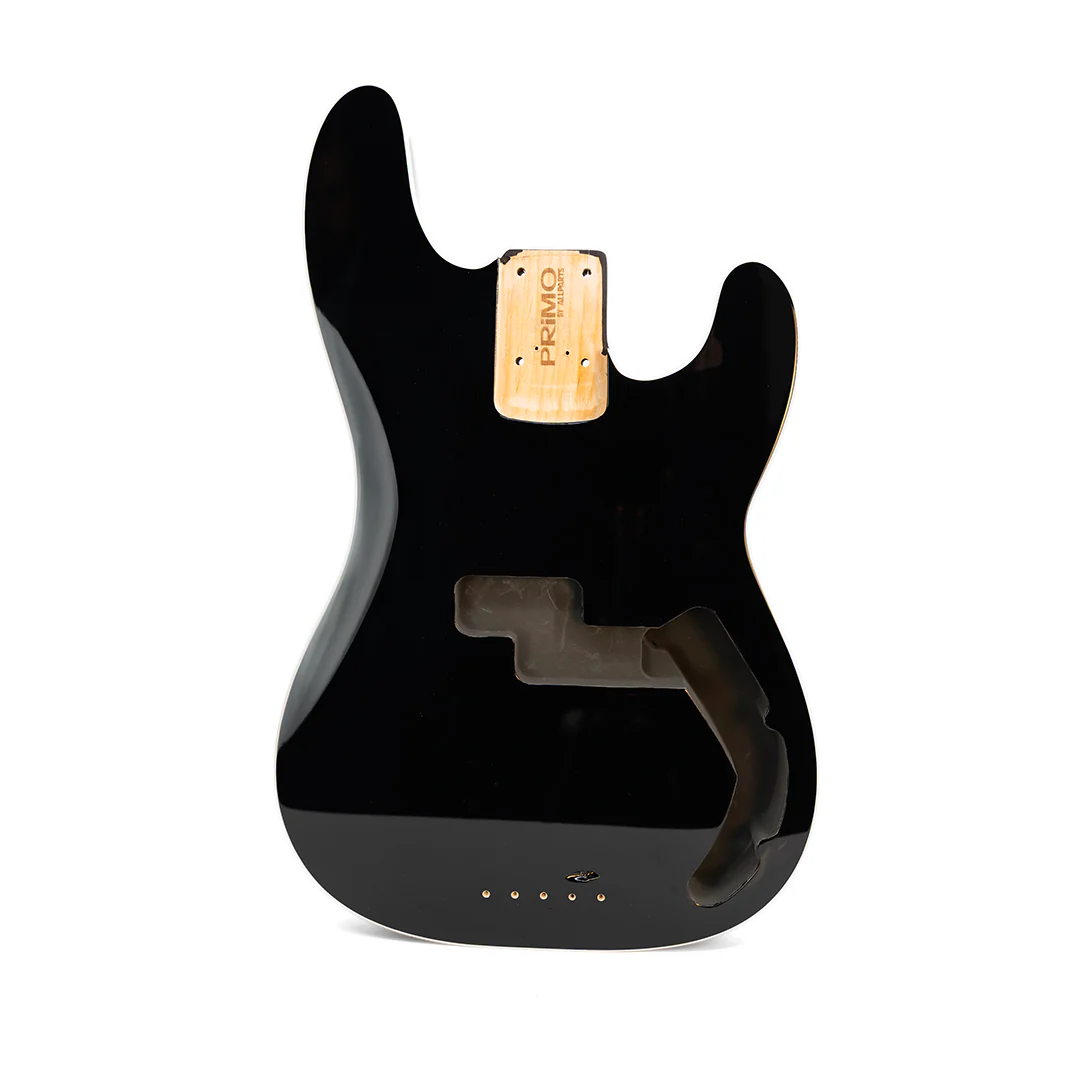 PRiMO Replacement Precision Bass Body - Black Onyx w/ White Binding