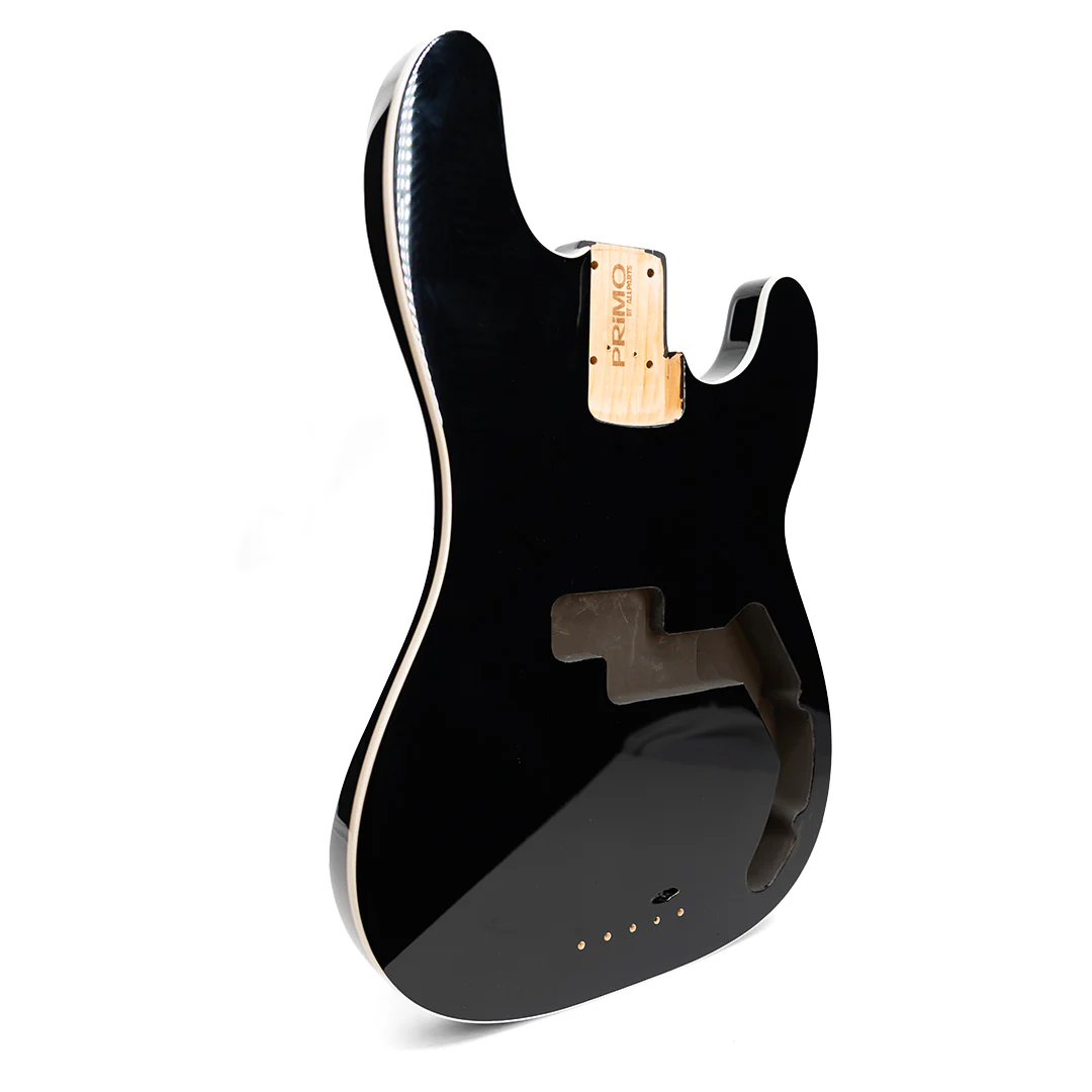 PRiMO Replacement Precision Bass Body - Black Onyx w/ White Binding - Image 2