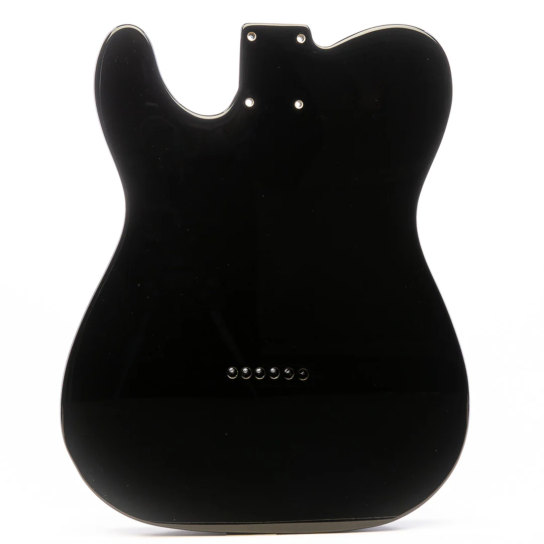 PRiMO Replacement Tele Body - Black Onyx w/ White Binding - Image 3