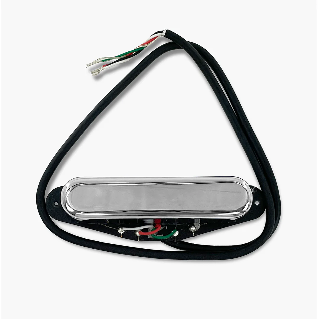 Razor Hihō Hidden Gem Single-Space Stacked Humbucking Neck Pickup For Telecaster - Chrome - Image 2