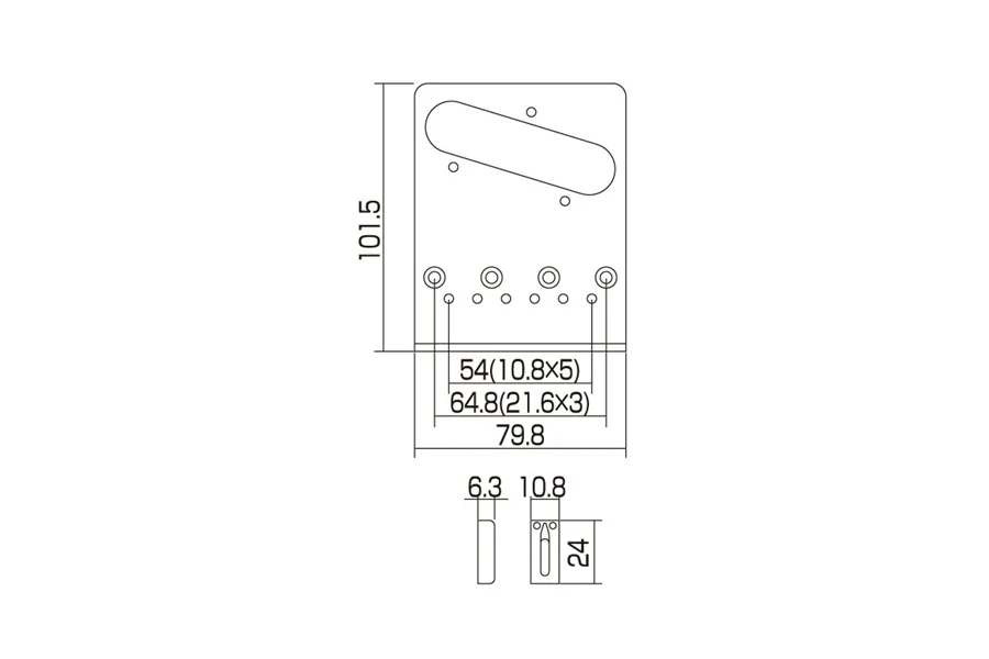 Gotoh GTC202 Bridge for Telecaster® - Image 6