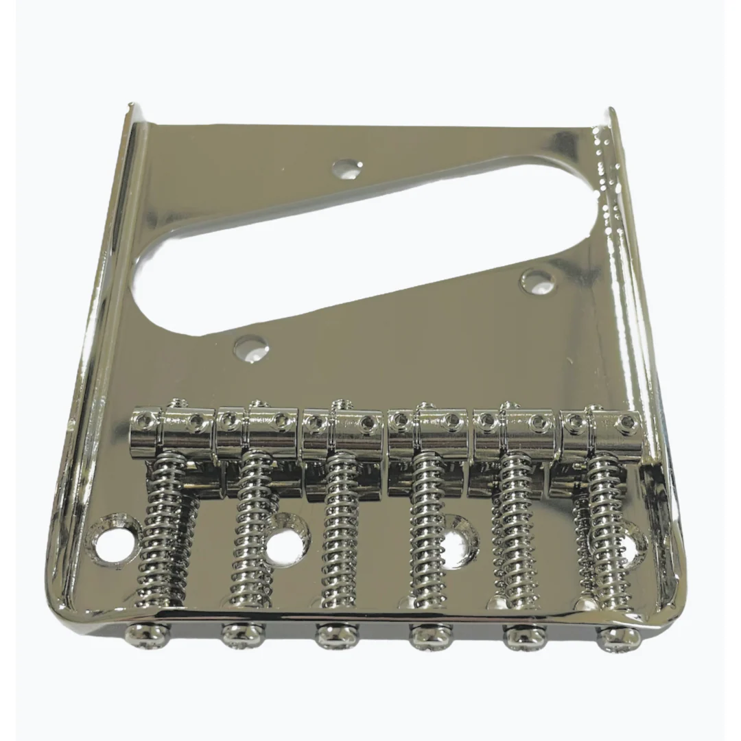 Allparts Vintage 6 Saddle Steel Bridge for Telecaster® - Image 3