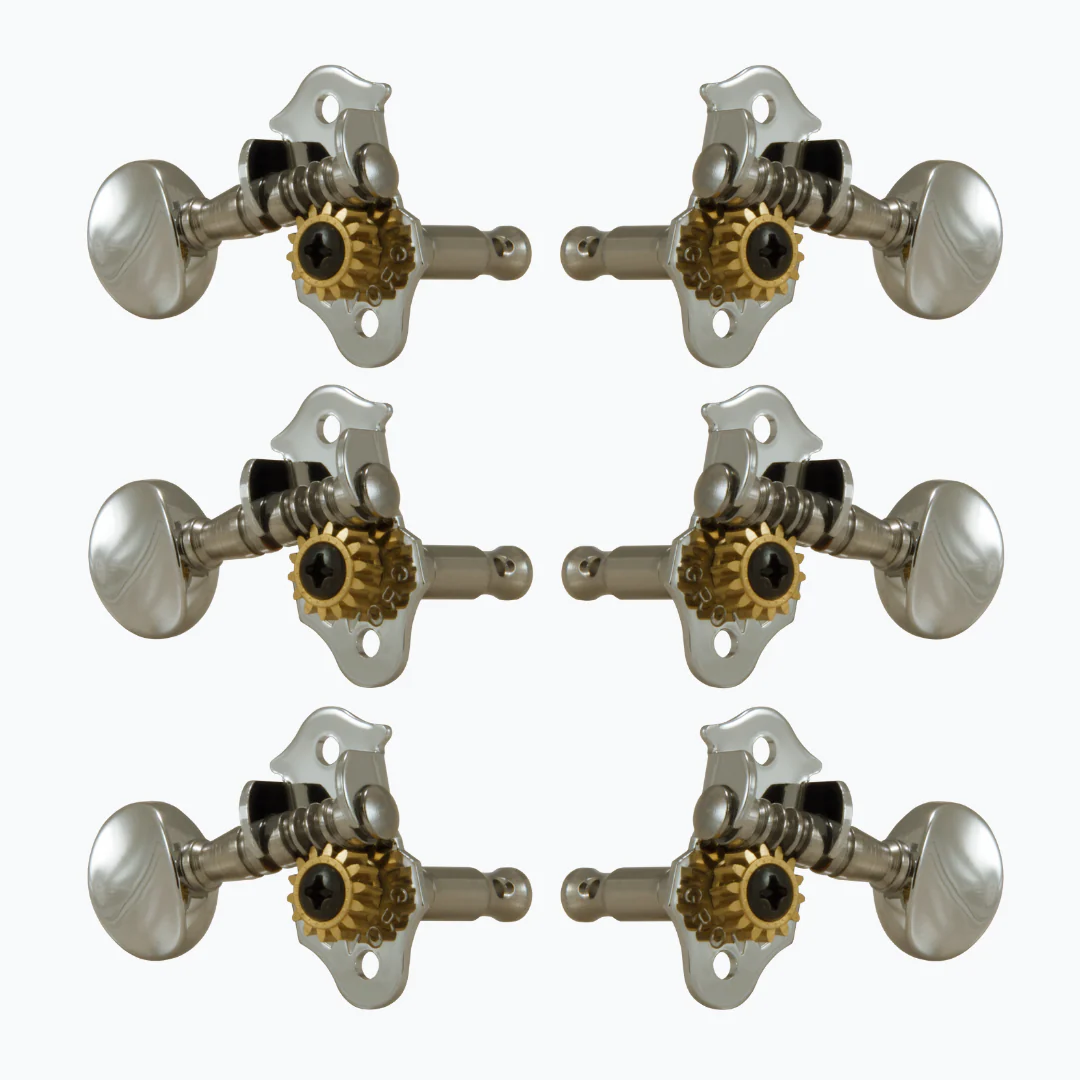 TK-7908-001 Grover 3x3 Sta-Tite Nickel Keys- set of 6 pcs - Image 2