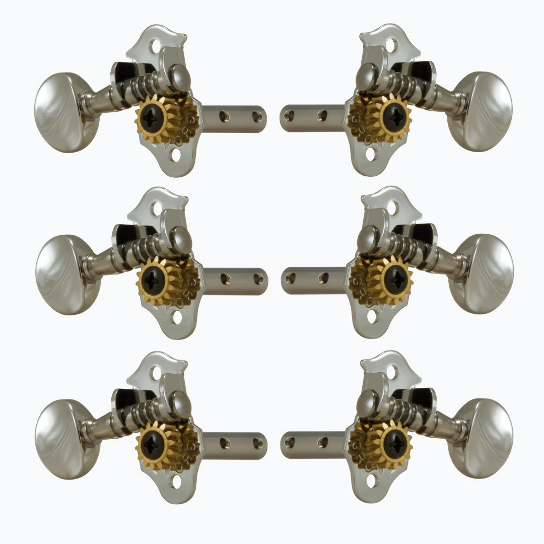 TK-7909-001 Grover H98N 3x3 Sta-Tite Nickel Keys- set of 6 pcs - Image 2