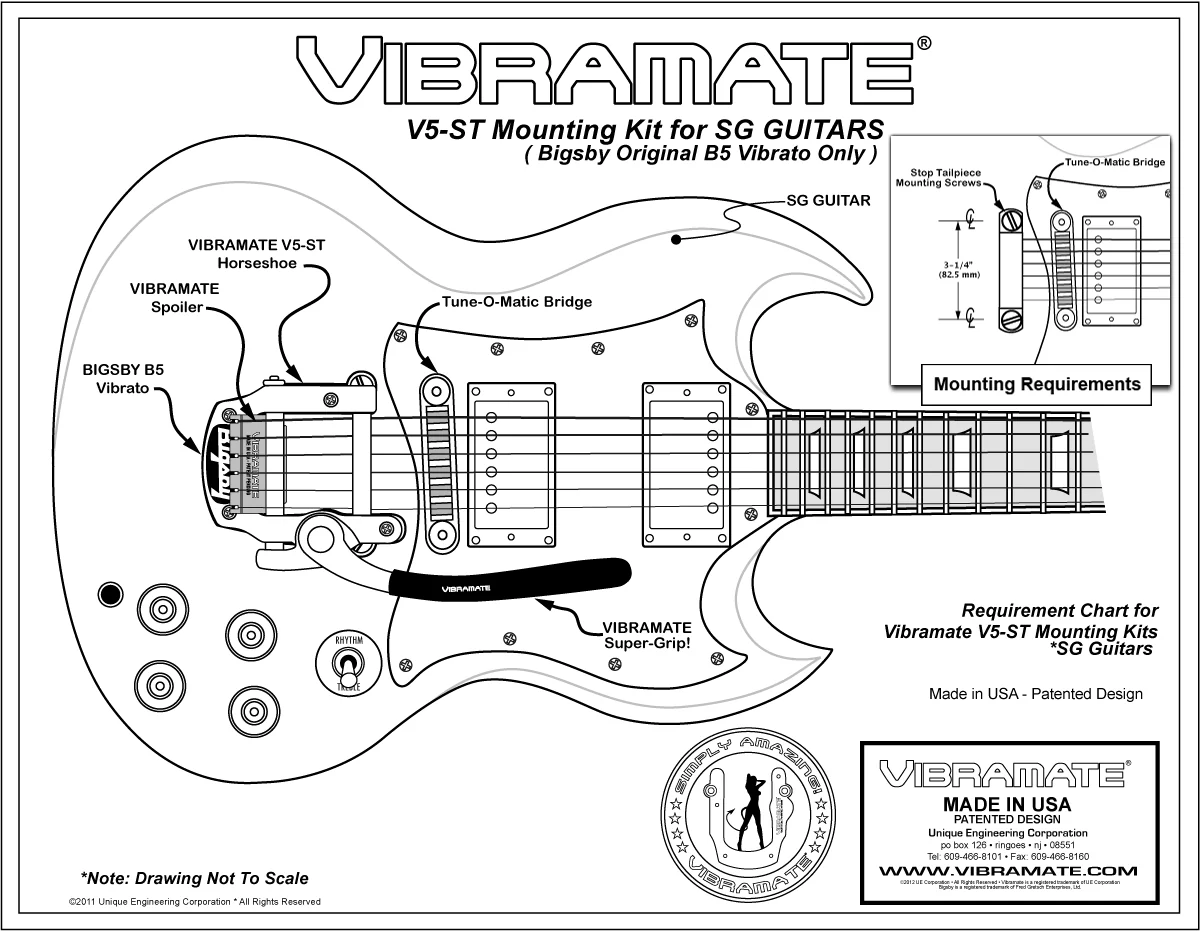 TP-3741 Vibramate® V5-ST for Bigsby® B5 and SG - Image 4