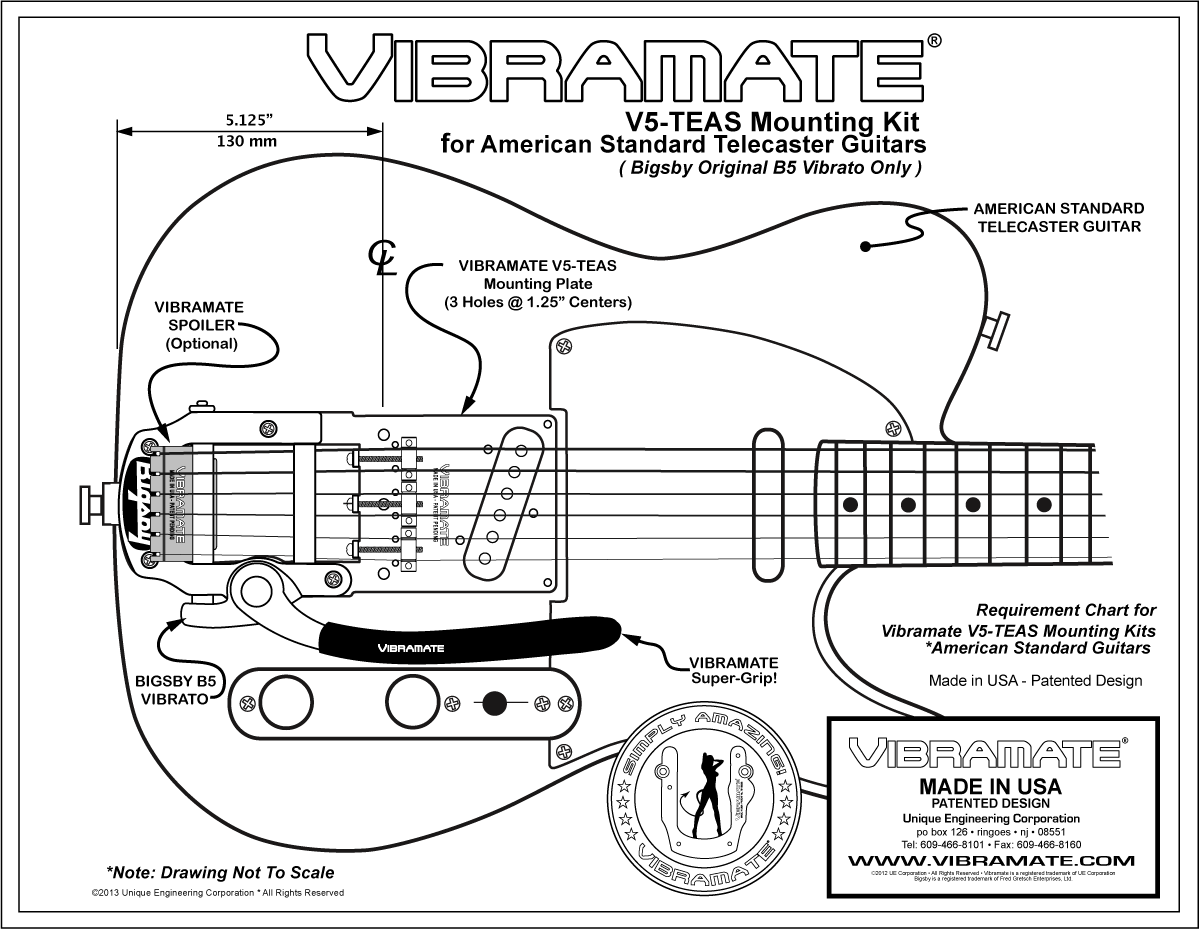 TP-3746 Vibramate® V5-TEAS for Bigsby® and American Standard Tele - Image 3