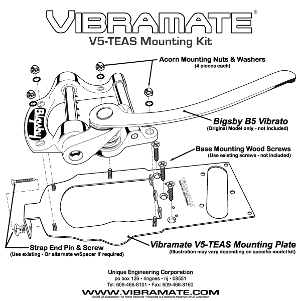 TP-3746 Vibramate® V5-TEAS for Bigsby® and American Standard Tele - Image 4