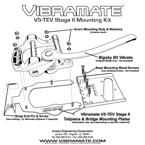 TP-3747 Vibramate® V5-TEV-2 for Bigsby® and Telecaster® - Image 4