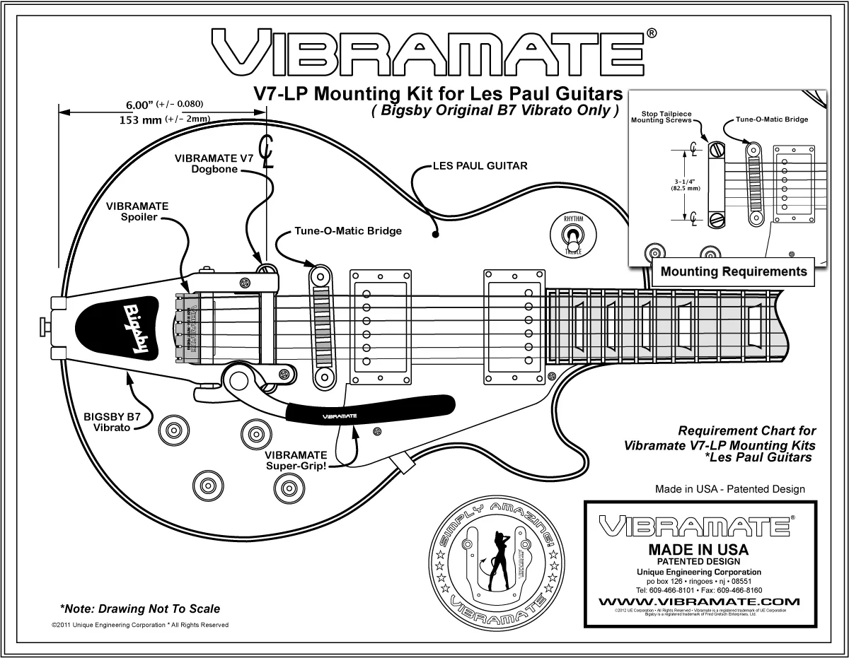 TP-3770 Vibramate® V7 for Bigsby® and Gibson® Les Paul® - Image 4
