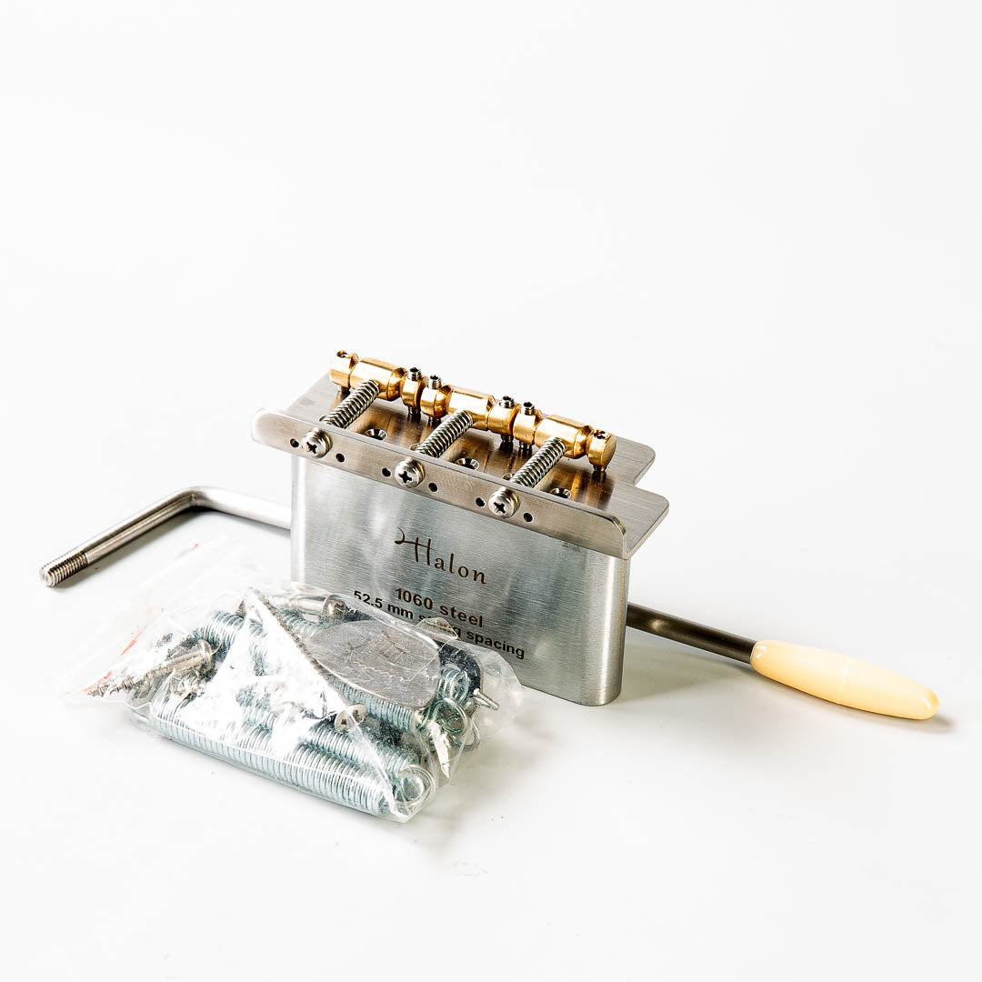 Halon Tremolo for Strat with Vintage Tele Saddles - Image 4